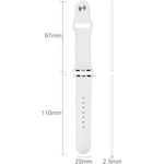 For Apple Watch Sport 38mm High-performance Rubber Sport Watch Band with Pin-and-tuck Closure