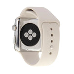 For Apple Watch Sport 42mm High-performance Longer Rubber Sport Watch Band with Pin-and-tuck Closure