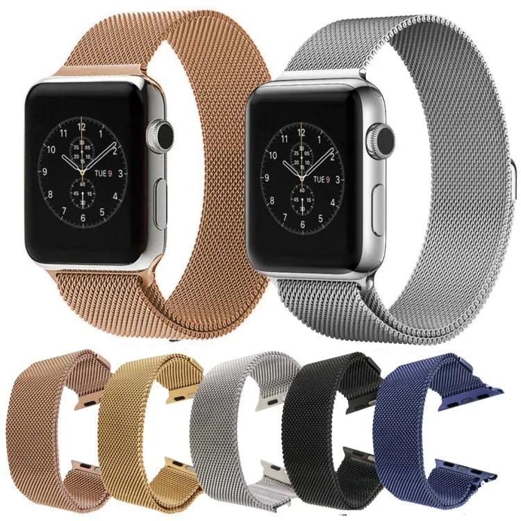 For Apple Watch 42mm Milanese Loop Magnetic Stainless Steel Watch Band, For Apple Watch 46mm / 49mm / 45mm / 44mm