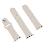 For Apple Watch Series 10 42mm / 9&8&7 41mm / SE 3&SE 2&6&SE&5&4 40mm / 3&2&1 38mm 3 in 1 Rubber Watch Band with Pin Buckle, For Apple Watch Series 9&8&7 41mm / SE 3&SE 2&6&SE&5&4 40mm
