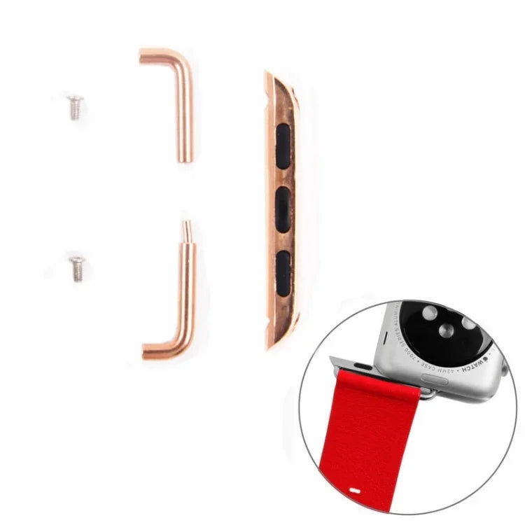 For Apple Watch 38 / 40 / 41mmMetal Strap Connector Metal Buckle, Pair