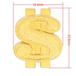 Universal 8mm Dollar Style Plastic Car Tire Valve Caps, Pack of 4, Dollar Style