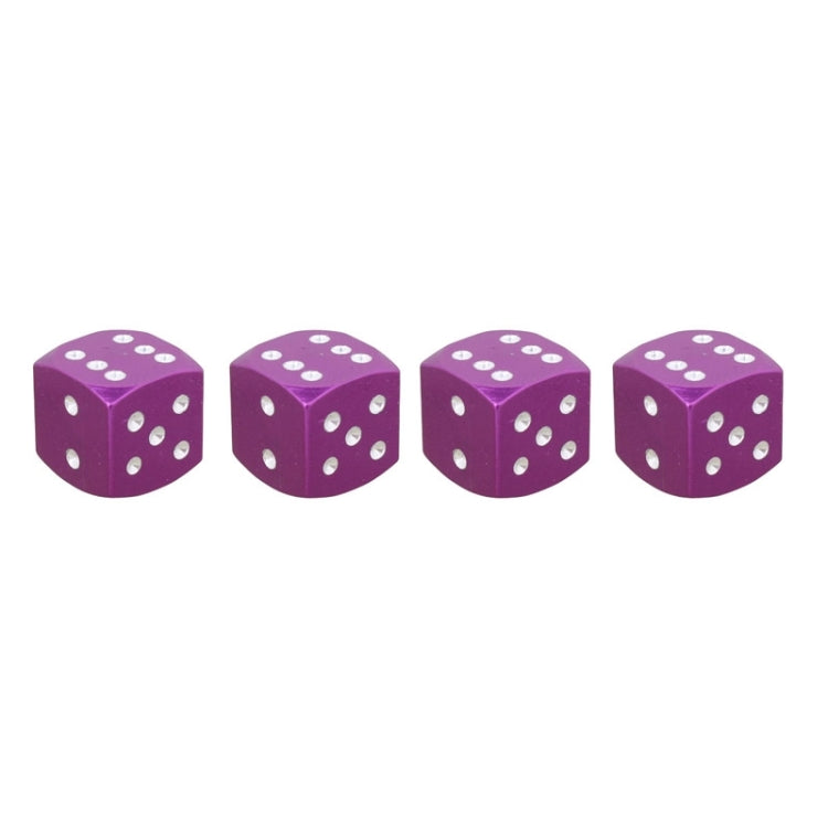 Universal 8mm Dice Style Aluminium Alloy Car Tire Valve Caps, Pack of 4, Dice Style, Dice Shape 5, Dice Style 5, Dice Style  5, Dice Style 4