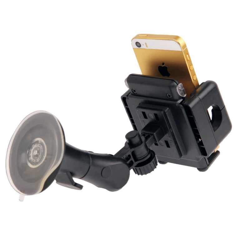 For iPhone, Galaxy, Sony, Lenovo, HTC, Huawei, and other Smartphones of Width: 5.1cm- 10.5cm, Suction Cup Car Holder