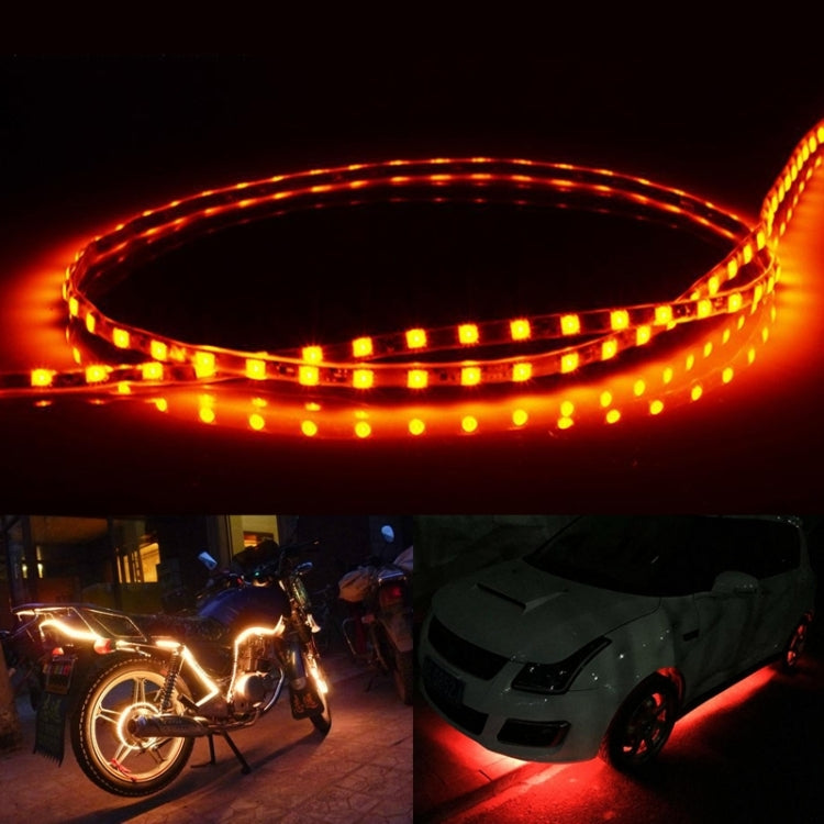 5 PCS Normally-on Style 45 LED 3528 SMD Waterproof Flexible Car Strip Light for Car Decoration, DC 12V, Length: 45cm, 45cm+Dark Blue, 45cm+Green, 45cm+Ice blue, 45cm+Pink, 45cm+Red, 45cm+White, 45cm+Yellow