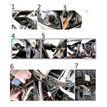 DC12V 35W H27/880/881 HID Xenon Light Single Beam Super Vision Waterproof Head Lamp, Color Temperature: 6000K, Pack of 2, 880/881