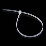 500 PCS 3 x 150mm Self-Locking Nylon Cable Wire Zip Ties, 3mm x 150mm Black, 3mm x 150mm White