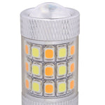 T20/7443 8W 420LM White + Yellow Light 42 LED 2835 SMD Car Brake Light Steering Light Bulb, DC 12V, T20