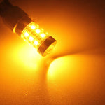 T20/7443 8W 420LM White + Yellow Light 42 LED 2835 SMD Car Brake Light Steering Light Bulb, DC 12V, T20
