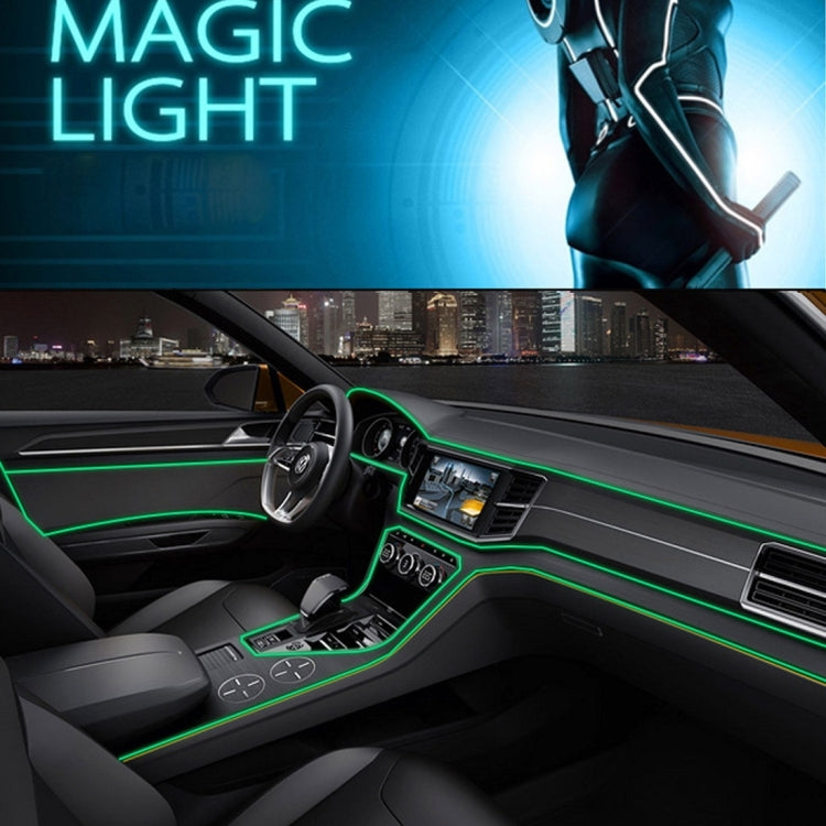 Waterproof Flat Flexible Car Strip Light with Driver for Car Decoration, Length: 5m, 5M