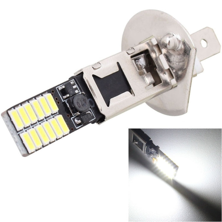 2 PCS H1 4.8W 720LM 6500K White Light 24 LED SMD 4014 Error-Free Canbus Car Clearance Lights Lamp, DC 12V, H1+4.8W 720LM/6500K