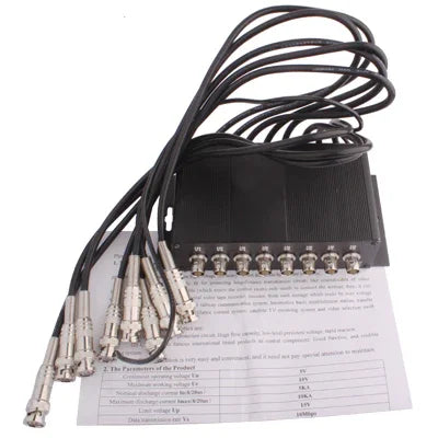 8 Channel CCTV BNC Surge Arrester Surge Protector Device (CoaxJK/ V8), CoaxJK/ V8