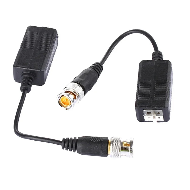 2 PCS HD 205C Coaxial CVI/TVI/AHD 1CH Passive Transceiver Video Balun, 205C
