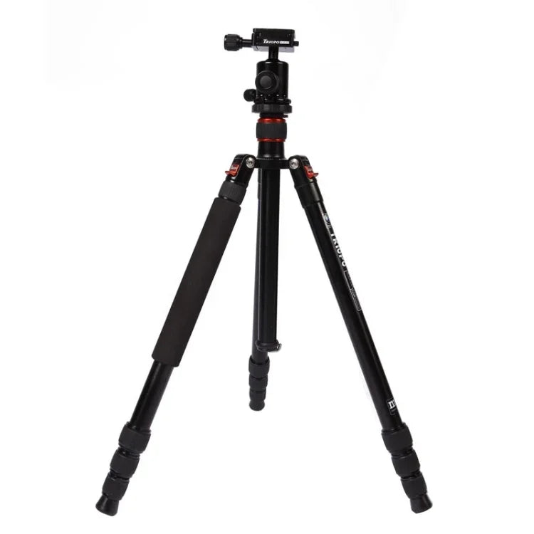 Triopo MT-2504C Adjustable Portable Aluminum Tripod with NB-1S Ball Head for Canon Nikon Sony DSLR Camera, MT-2504C (Black), MT-2504C (Gold)