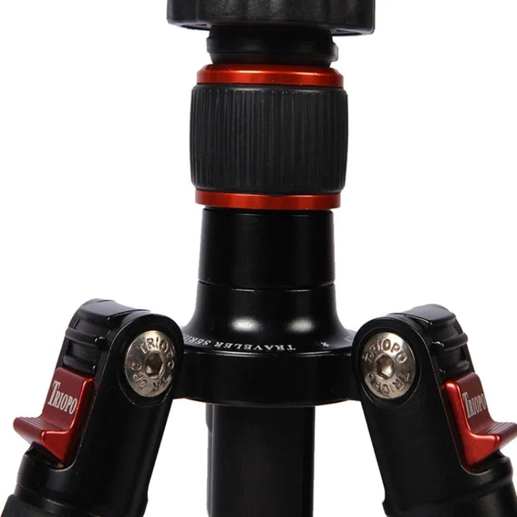 Triopo GT-2504X8.C Adjustable Portable Carbon Fiber Tripod with B-1 Aluminum Ball Head for Canon Nikon Sony DSLR Camera, GT-2504X8.C (Black), GT-2504X8.C (Gold)