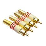 JL0924 3.5mm RCA Jack Connector (10 Pcs in One Package, the Price is for 10 Pcs), JL0924 3.5mm RCA (Red)