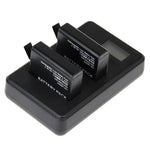 LCD Screen Dual Batteries Charger for GoPro HERO4 (AHDBT-401), Displays Charging Capacity (GP258-C), For GoPro HERO4