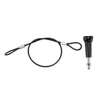 Stainless Steel Lanyard / Tether with Screw for GoPro HERO11 Black/HERO10 Black / HERO9 Black /HERO8 Black /7 /6/ 5 /5 Session /4 /3+ /3 /2 /1, Length: 31.5cm