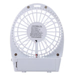 Hadata 4.3 inch Portable USB / Li-ion Battery Powered Rechargeable Fan with Third Wind Gear Adjustment & Clip
