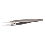 BEST BST-72-MZ 302 Stainless Steel High Temperature Resistance Ceramic Tip Tweezers, BST-72-MZ