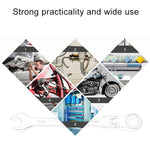 12mm Dual-use Opening Plum Ratcheting Angled Wrench , Length: 16.5cm, 12mm