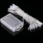 For Christmas Party, 30 LED, RGB Light, 2-Mode Flash, Battery Powered, 3m 4-color RGB