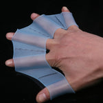 Silicone Swimming Web Fins Hand Flippers Training Gloves, S, Size: S Magenta, Size: S Blue
