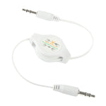 3.5mm Retractable Aux Audio Cable, Compatible with Phones, Tablets, Headphones, MP3 Player, Car/Home Stereo & More, Length: 11cm to 80cm