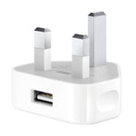 5V / 1A (UK Plug) USB Charger Adapter For  iPhone, Galaxy, Huawei, Xiaomi, LG, HTC and Other Smart Phones, Rechargeable Devices