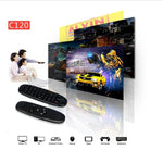 C120 T10 Fly Air Mouse 2.4GHz Rechargeable Wireless Keyboard Remote Control for Android TV Box / PC, Wireless Keyboard