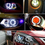 110mm 5W 180LM Angel Eyes Circles Car Headlight COB LED Lights for Vehicles, DC 12-24V, 110mm  Blue Light, 110mm  White Light
