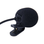 Car Audio Microphone 3.5mm Jack Plug Mic Stereo Mini Wired External Clip Microphone Player for Auto DVD Radio, Cable Length: 2.1m, Clip