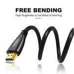 1m Gold Plated 3D 1080P Micro HDMI Male to HDMI Male cable for Mobile Phone, Cameras, GoPro, Gold Plated Micro HDMI, Length: 1m