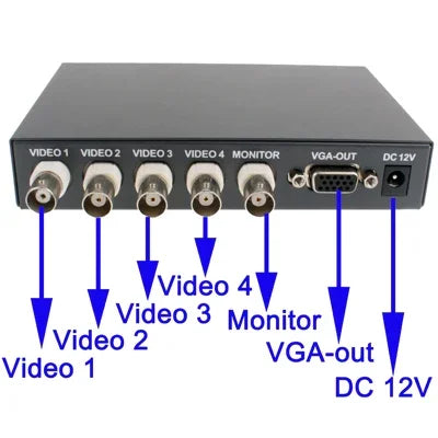 クアッド分割モード VGA（ブラック）