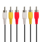 Good Quality Audio Video Stereo RCA AV Cable, Length: 1.5m