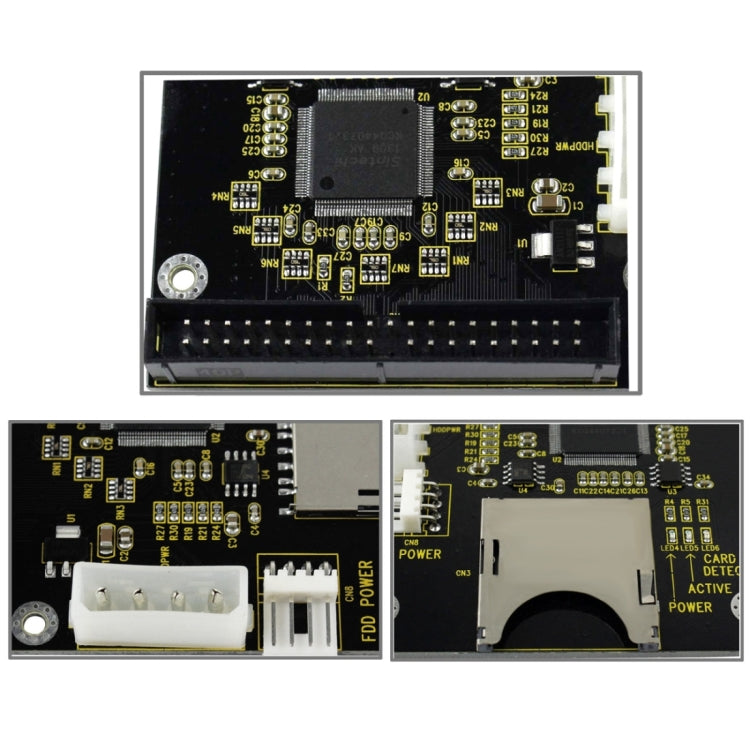SD/ SDHC/ MMC To 3.5 inch 40 Pin Male IDE Adapter Card, SD to 40 Pin Male IDE