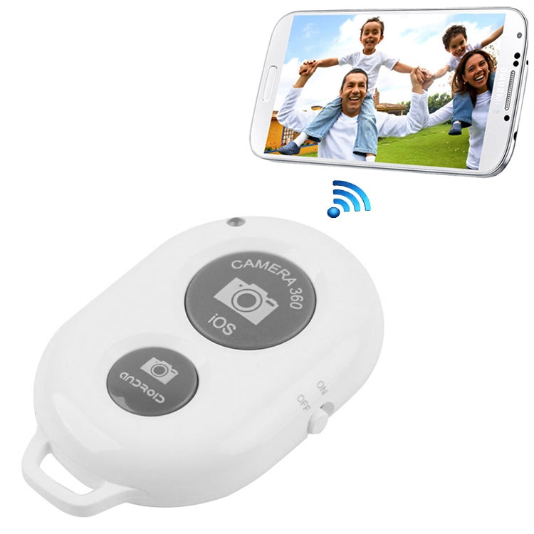 BRCMCOM Chip Universal Bluetooth 3.0 Remote Shutter Camera Control Self-timer, White, Black