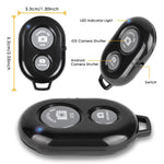 BRCMCOM Chip Universal Bluetooth 3.0 Remote Shutter Camera Control Self-timer, White, Black