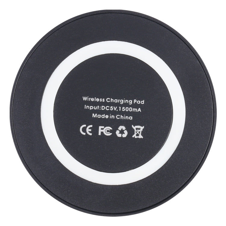 Universal QI Standard Round Wireless Charging Pad (White + Red), Black + White, White + Black, White, Grey+Black, White + Red