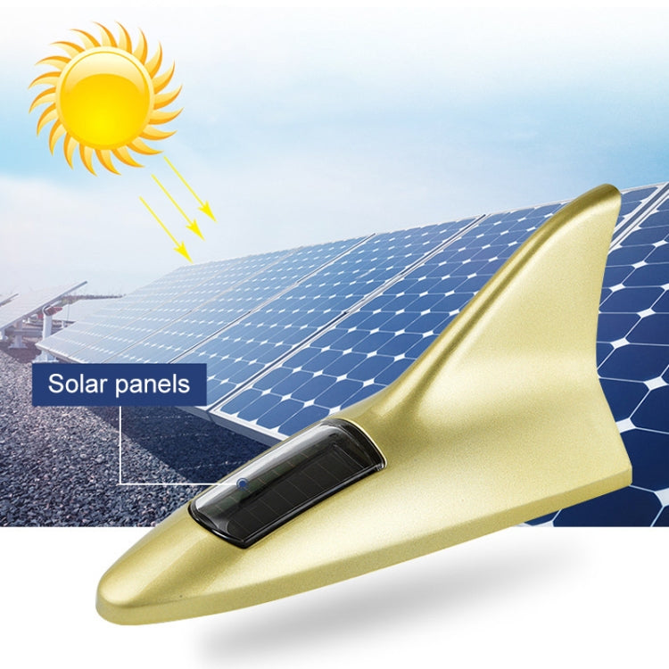 Solar Shark Fin High-positioned Alarm Light, Red, Gold, Blue, Gray