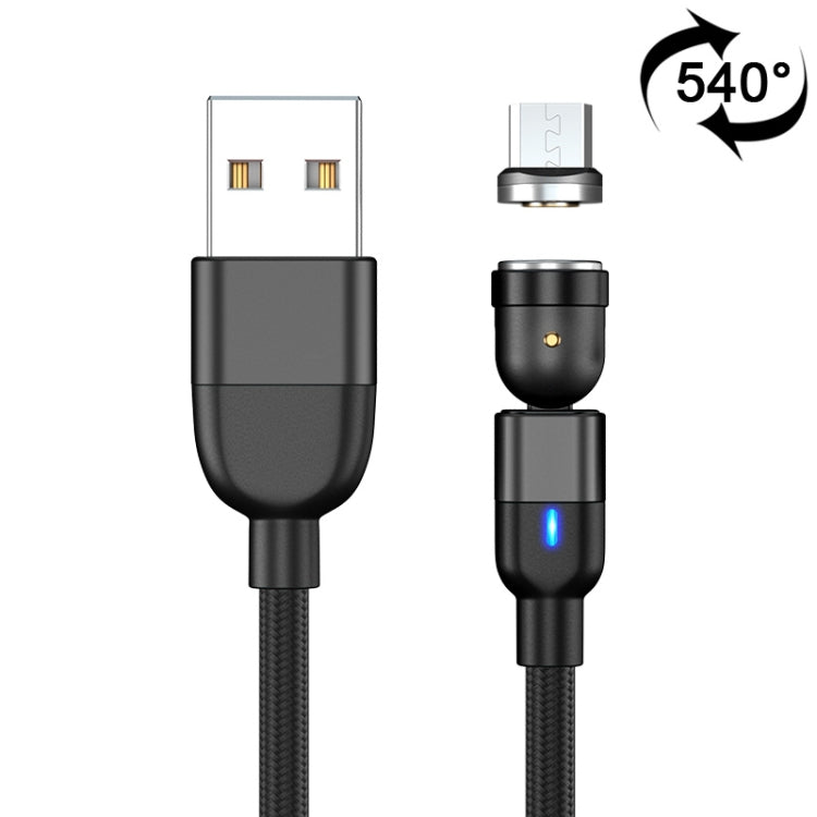 2m 3A Output USB to Micro USB 540 Degree Rotating Magnetic Data Sync Charging Cable, 2m Micro USB