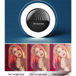 RK34 Rechargeable Beauty Selfie Light Selfie Clip Flash Fill Light