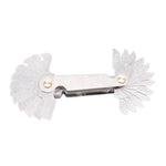58 PCS Metric 60 Degrees +British 55 Degrees CR Stainless Steel Thread Gauge, 58 PCS Thread Gauge