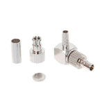2 in 1 TS9 / CRC9 Male Right Angle RF Coaxial Card Connector for RG174 / 178 / 316 LMR100