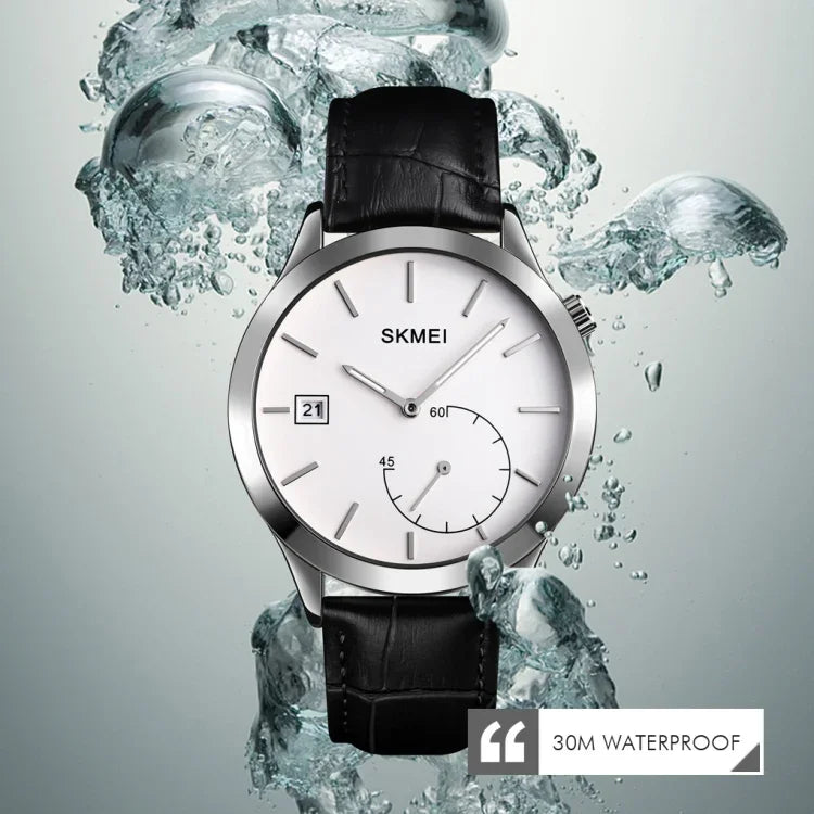 SKMEI 1581 Creative Fashion Men Watch Simple Casual Outdoor Sports Waterproof Two-Pin Quartz Watch