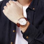 SKMEI 1581 Creative Fashion Men Watch Simple Casual Outdoor Sports Waterproof Two-Pin Quartz Watch