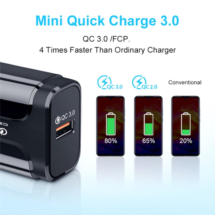 Portable QC3.0 18W USB Port Universal Quick Charging Charger, US Plug, US Plug