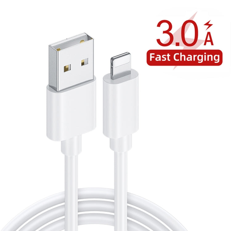 2 in 1 1m USB to 8 Pin Data Cable + 30W QC 3.0 4 USB Interfaces Mobile Phone Tablet PC Universal Quick Charger Travel Charger Set, UK Plug, 8 Pin Set UK Plug
