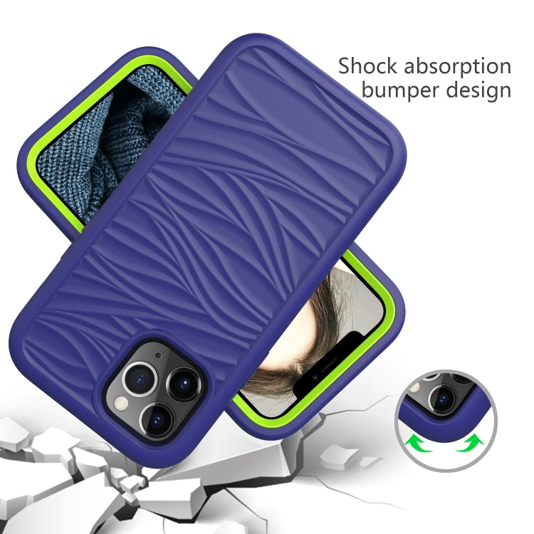 For iPhone 12 Pro Max Wave Pattern 3 in 1 Silicone+PC Shockproof Protective Case, For iPhone 12 Pro Max