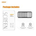 10 PCS ENKAY Hat-Prince 0.2mm 9H Surface Hardness 3D Explosion-proof Aluminum Alloy Edge Full Screen Tempered Glass Screen Film, For Apple Watch 6/5/4/SE 40mm, For Apple Watch 6/5/4/SE 44mm